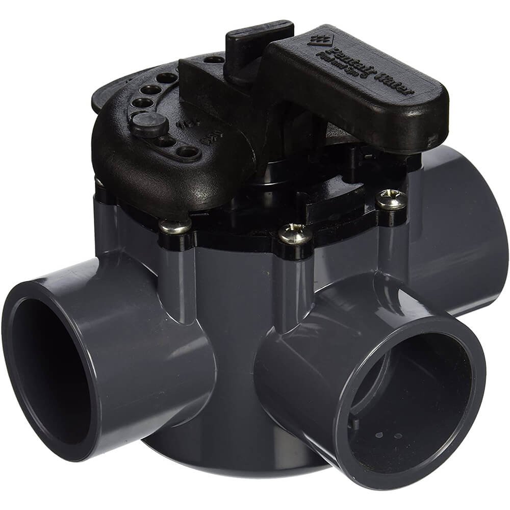 PVC valve with three outlets